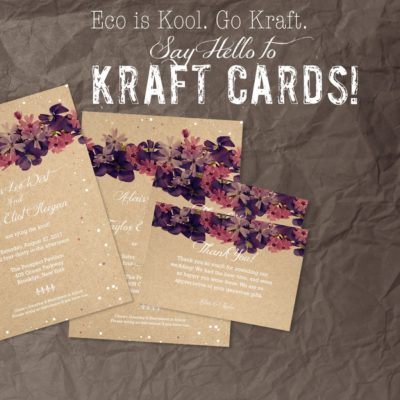 Brown craft business cards