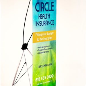 Banner stand with banner