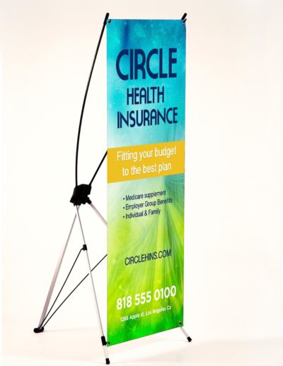 Banner stand with banner