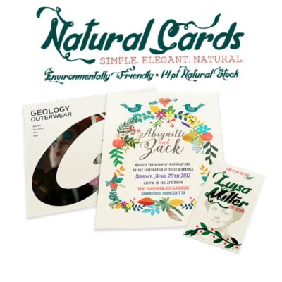 Natural business cards